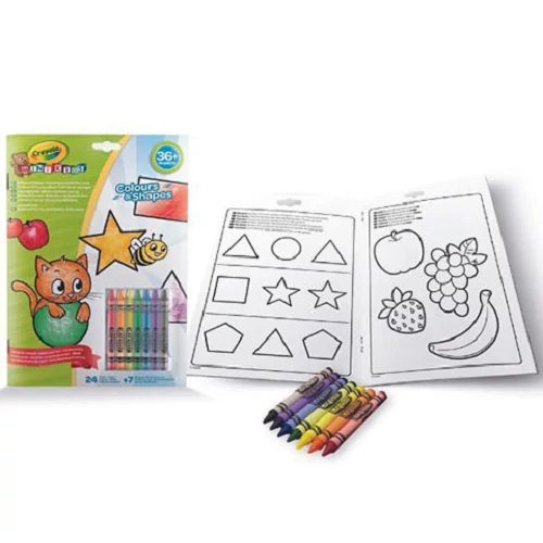 Crayola Mini Kids: Foglalkoztató 7 db zsírkrétával