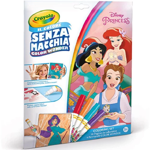 Crayola: Color Wonder Disney hercegnők maszatmentes kifestő