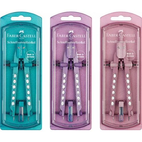 Faber-Castell: Factory sparkle körző készlet gyorsállítóval több változatban
