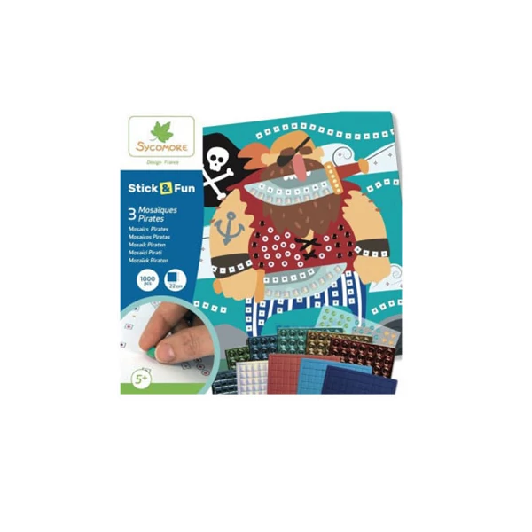 Stick'N Fun mozaikkép készítő készlet - Kalózok
