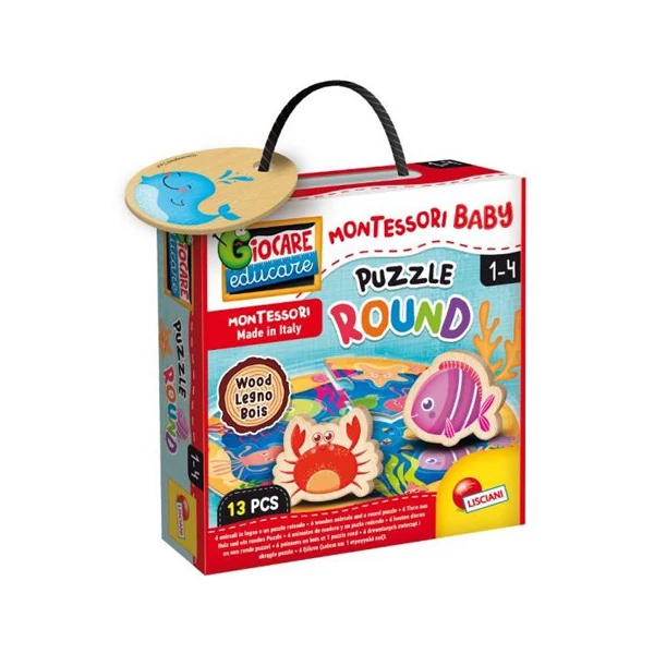 Montessori baby puzzle - Tengeri állatok
