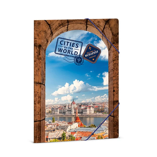 Ars Una: Cities Budapest gumis mappa, dosszié A/4