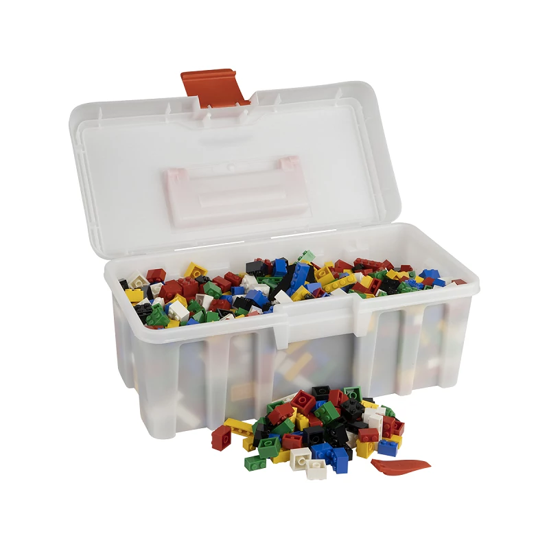 Vegyes építőkocka készlet alapszínekben (alapkockák) | építőkocka készlet | 750 db építőkocka | Q-BRiCKS®