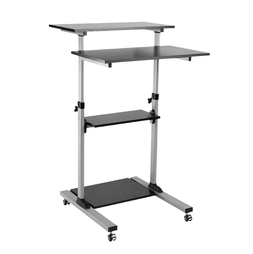Logilink Ülő-álló munkaállomás, állítható magasságú, mobil, max. 60 kg