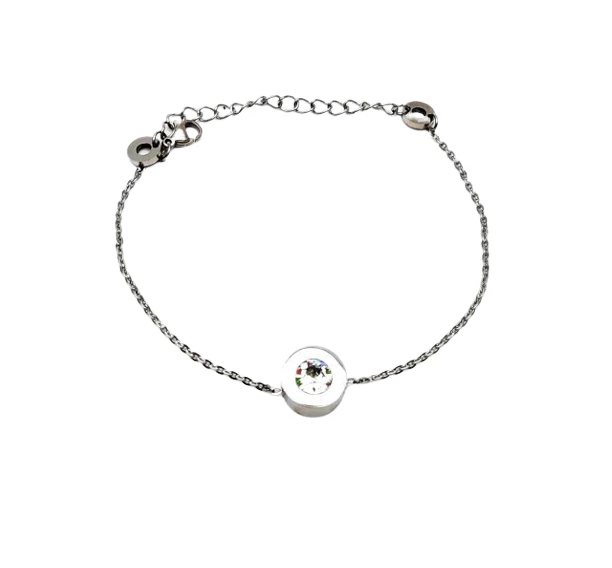 Lora swarovski fehér karkötő S0232A