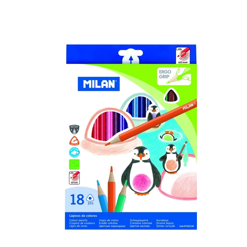Milan színesceruza 18db-os kiszerelésben 0722318