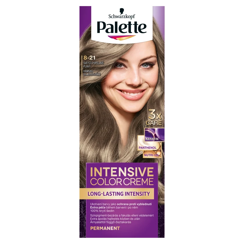 Palette ICC ezüstös hamvas világosszőke hajfesték 8-21