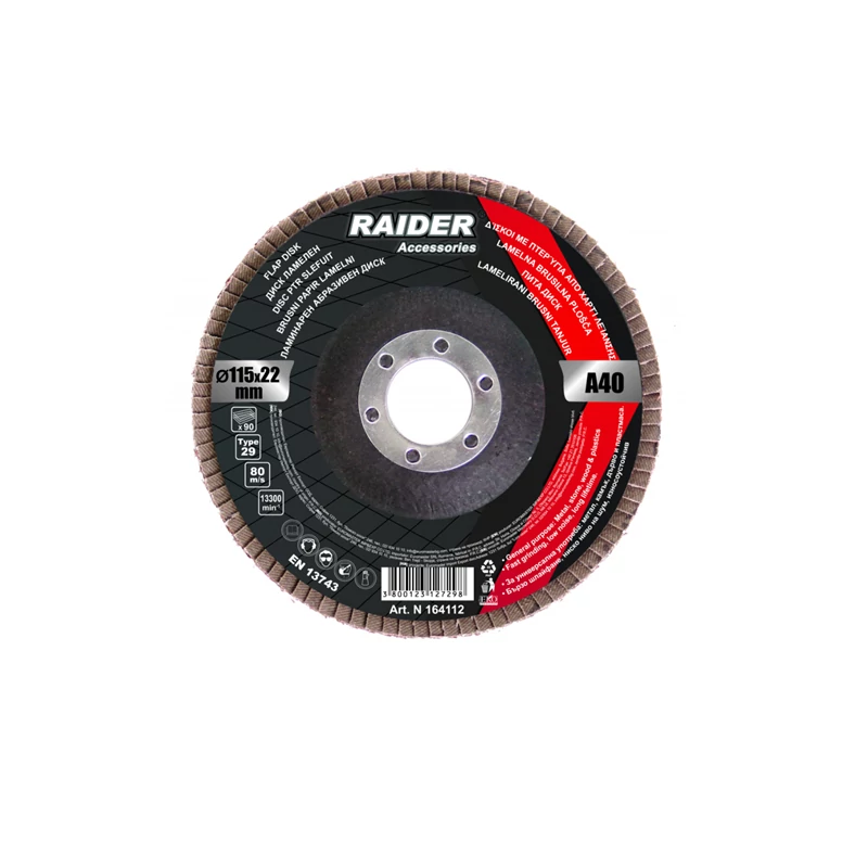 Raider csiszolótárcsa 115*22 mm P40 5205225