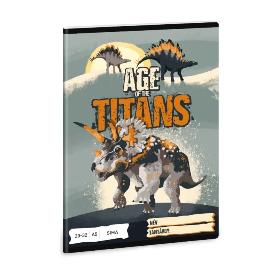 Ars Una: Age of the Titans dinoszauruszos sima füzet A/5 20-32
