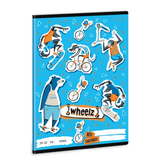 Ars Una: Wheelz sima füzet A/5 20-32