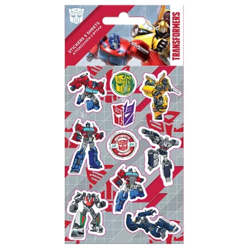 Transformers öntapadós matrica szett 8x12cm-es íven 5db