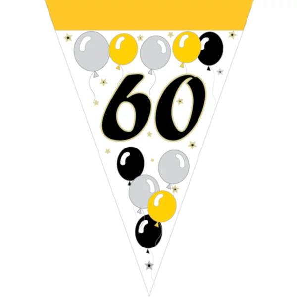 Party zászlófüzér 60. évszámos