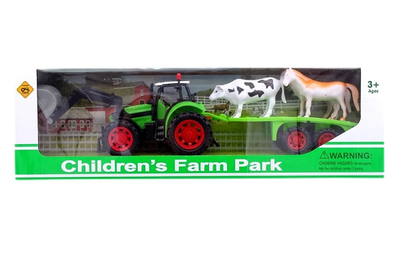Játék állatszállító traktor 46901