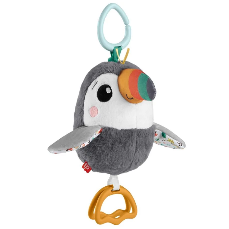 Fisher Price: Kedves repkedő tukán plüss babajáték - Mattel
