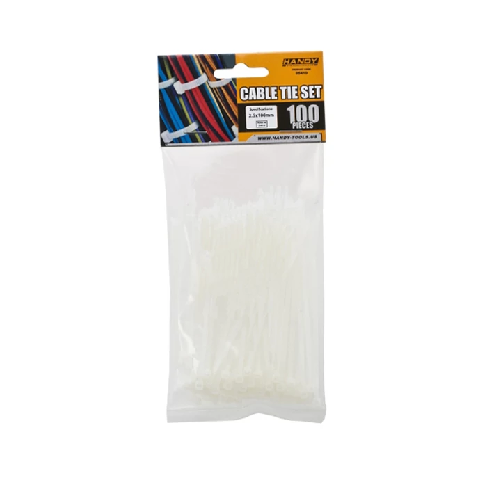 Handy kábelkötegelő 100*2,5mm fehér 100db 05410