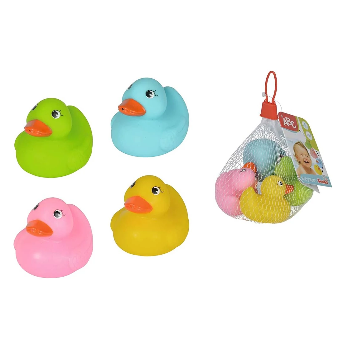 Kacsás puha fürdőjáték 4db-os szett - Simba Toys