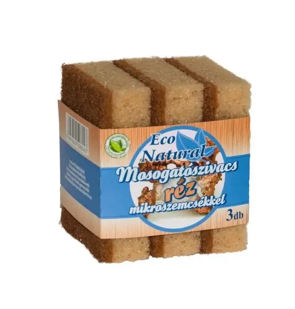 Eco Natural mosogatószivacs réz mikroszemcsékkel 3db