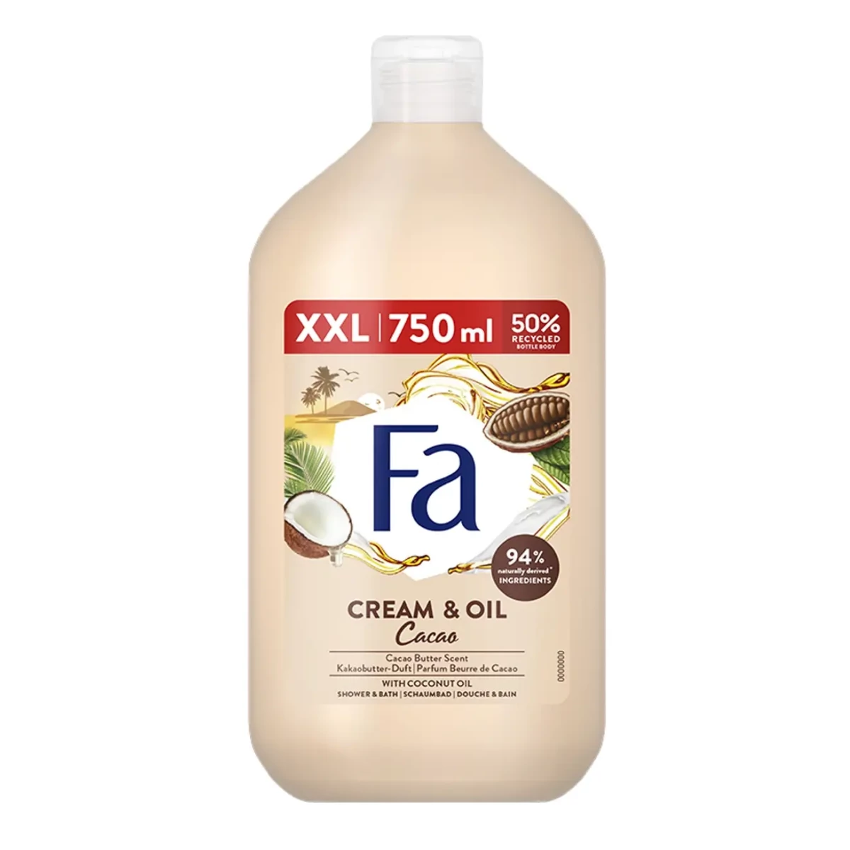 Fa Cream and Oil Cacao tusfürdő és habfürdő 750ml