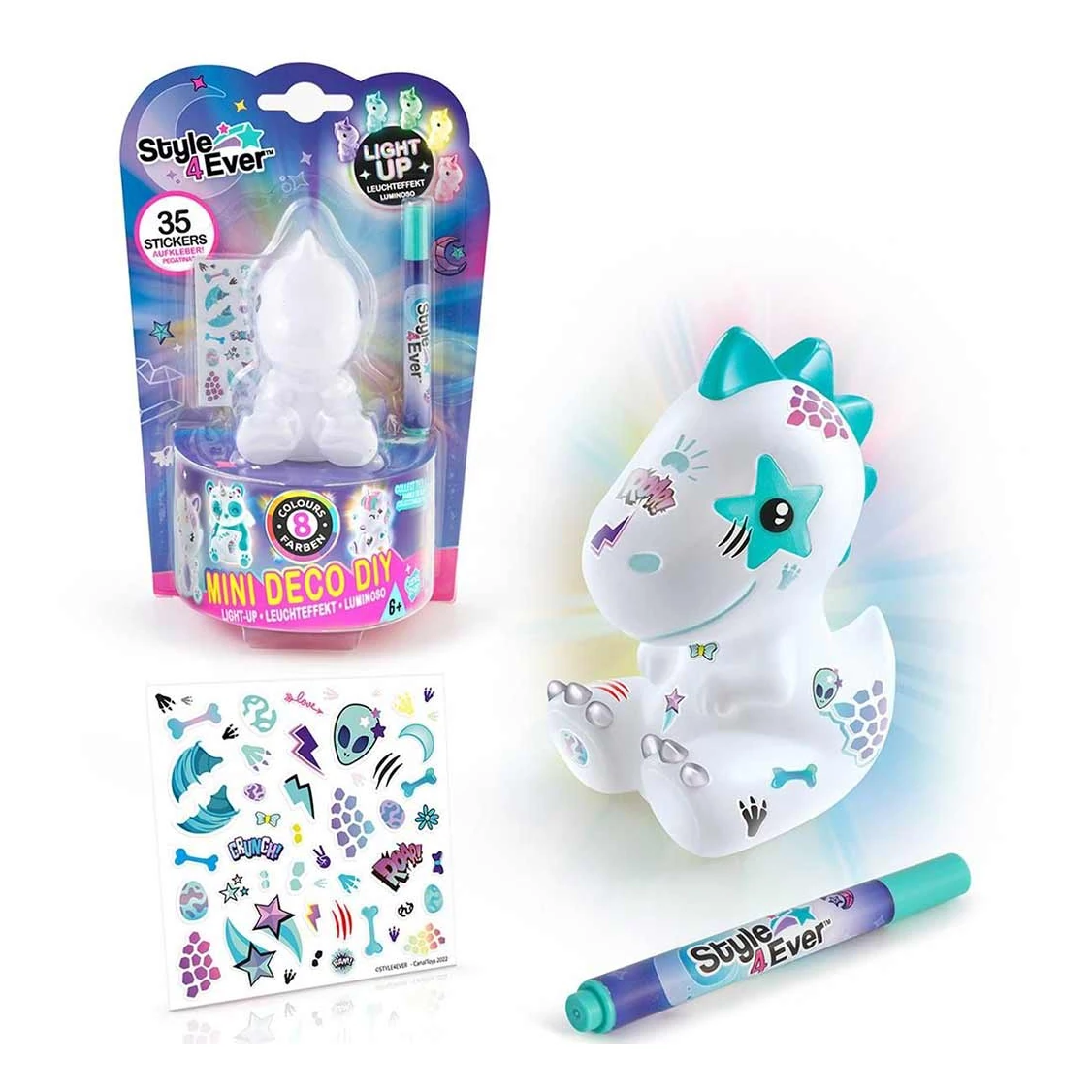 Style 4 Ever: Díszítsd fel! Mini deko világító figura többféle változatban 1db