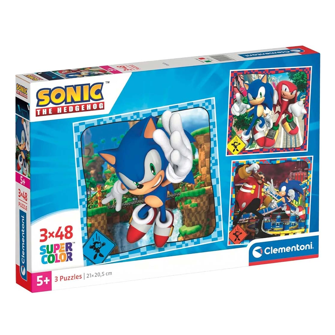 Sonic 3x48db-os Supercolor puzzle - Clementoni