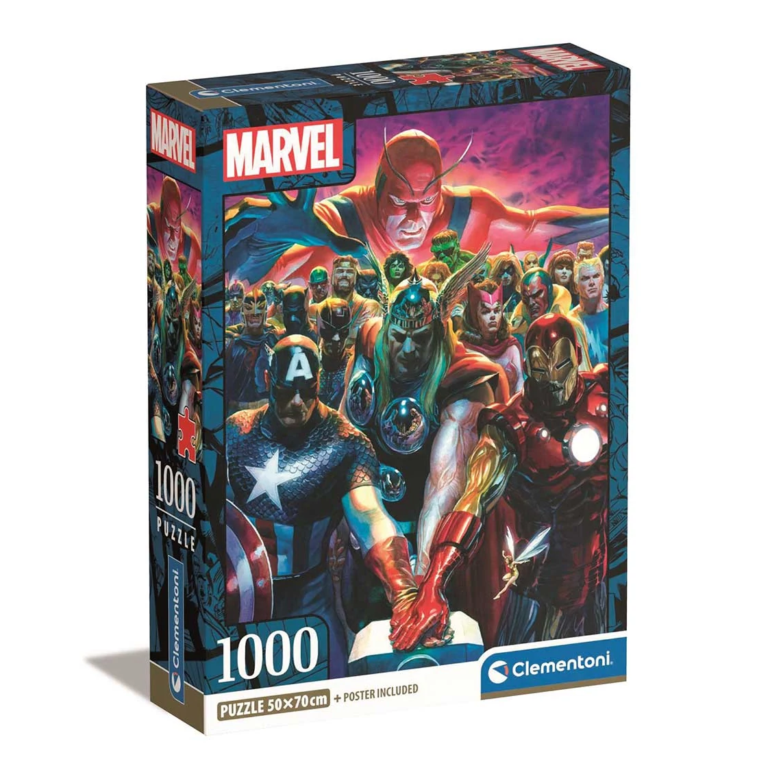 Marvel: Bosszúállók 1000db-os compact puzzle 50x70cm - Clementoni