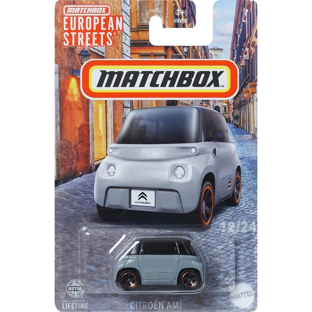 Hot Wheels: Európa széria - Citroen Ami kisautó 1/64 - Mattel