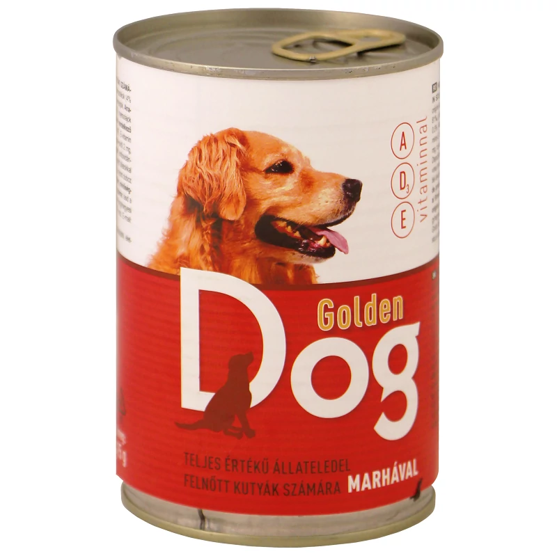 Goldendog marhás kutyakonzerv felnőtt kutyák részére 415g