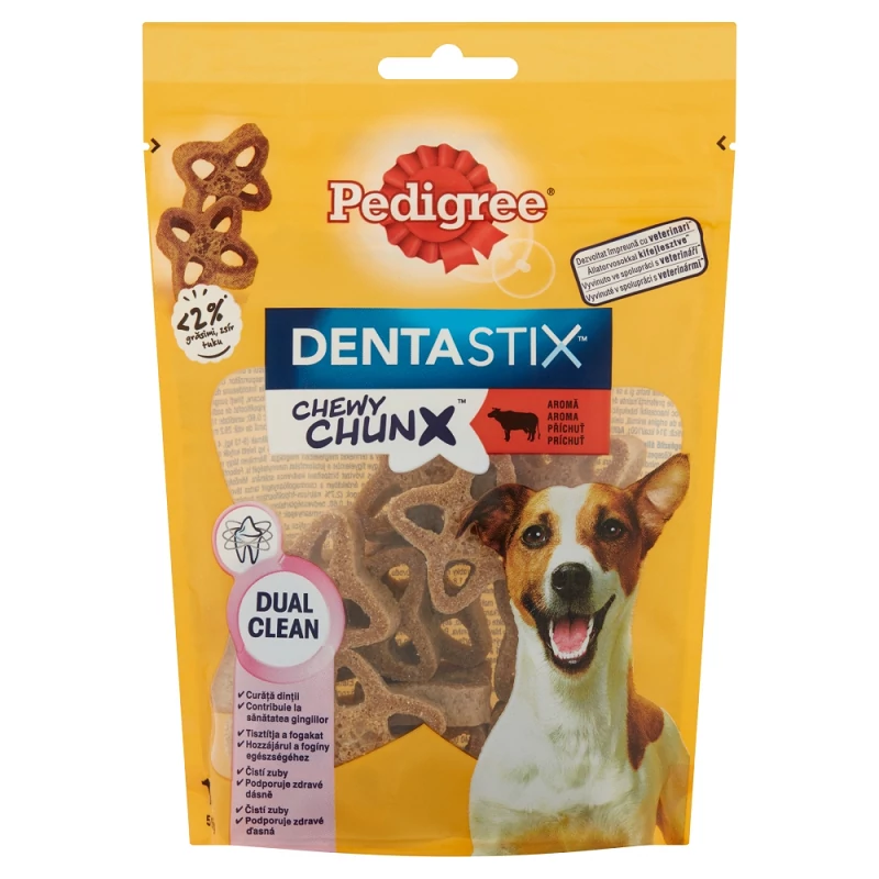 Pedigree denta stick chewy chinx mini marha kutyaeledel 68g