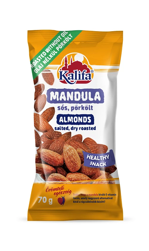 Kalifa szárazon pörkölt, sós mandula 70g
