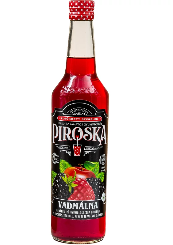 Piroska málna ízesítésű gyümölcsszörp 0,7 l