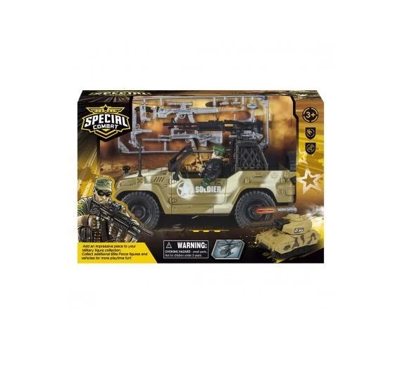 Játék elemes katonai jeep kiegészítőkkel JA3831