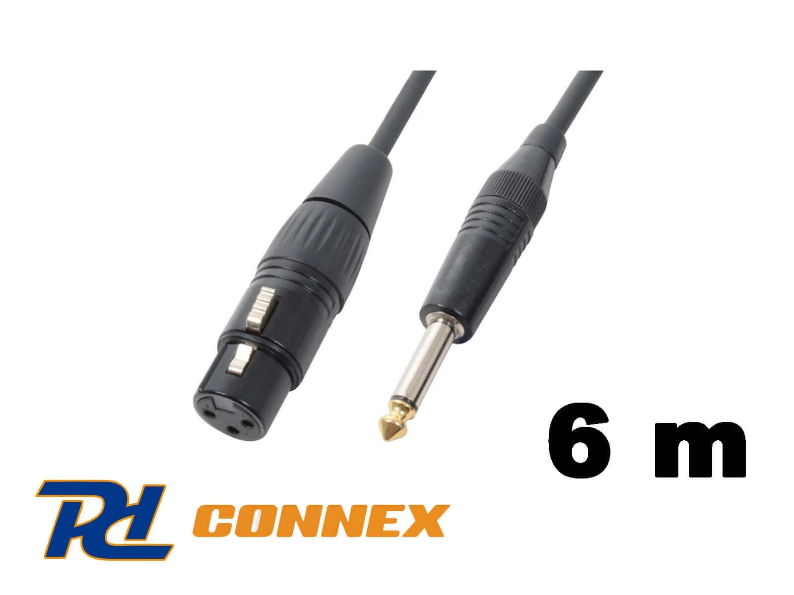 PD Connex CX40-6 mikrofonkábel (6,3 mm Jack - XLR mama) - (6 m)