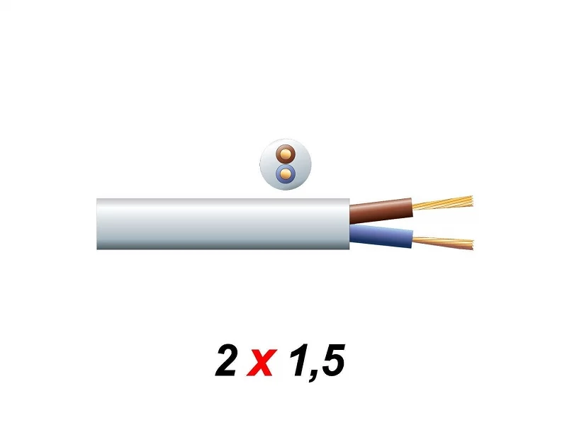 PD Connex RX12W Prémium gumírozott hangfalkábel (2x1,5 mm2) - fehér