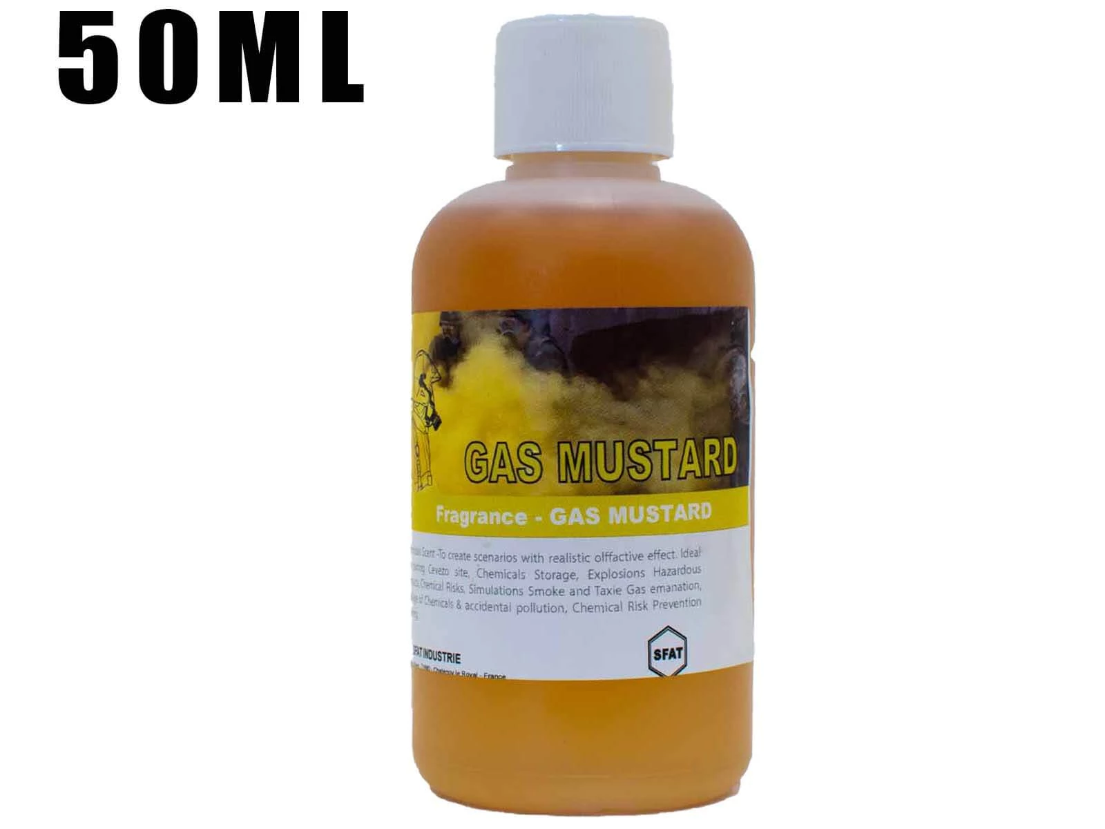 Tecfog CGM-50 Tűzvédelmi füstfolyadék illatanyag (50 ml) - MUSTÁRGÁZ