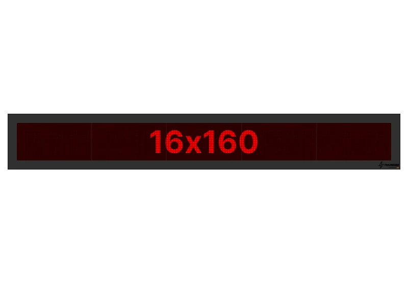 Thunder Germany SMD-16160R Fényreklám, LED Fal, piros, WiFi - (16x160 cm)