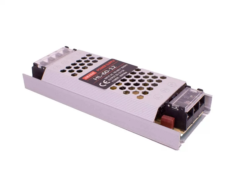 Thunder HL12-060 LED szalag tápegység, adapter, fém 12V (5A/60W)