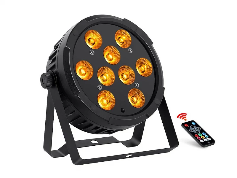 Thunder LP-94 (9x4W) RGBA LED PAR fényeffekt + DMX + TÁVIRÁNYÍTÓ