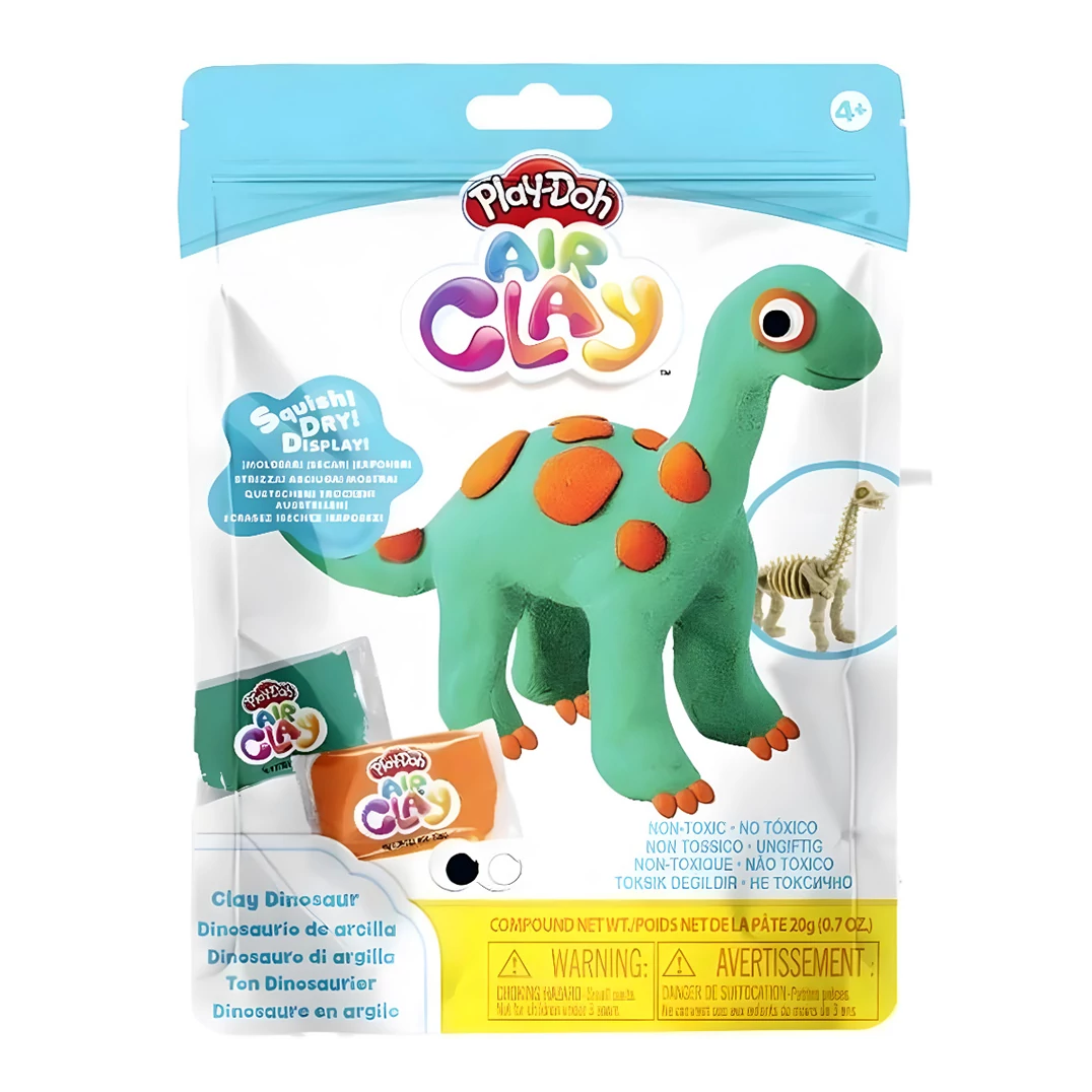 Play-Doh: Air Clay - Levegőre száradó gyurma szett - Dinoszaurusz