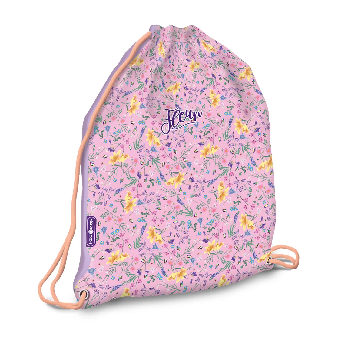 Ars Una: Fleur virágos tornazsák, sportzsák 32x42cm