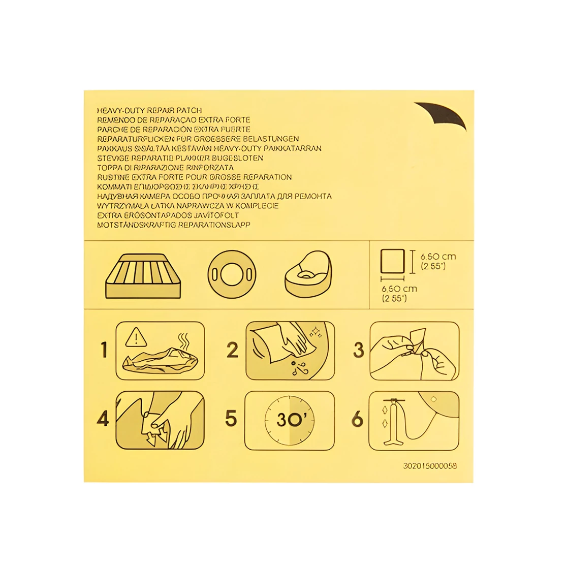 Bestway: Javító tapasz szett 6,5x6,5cm 10db