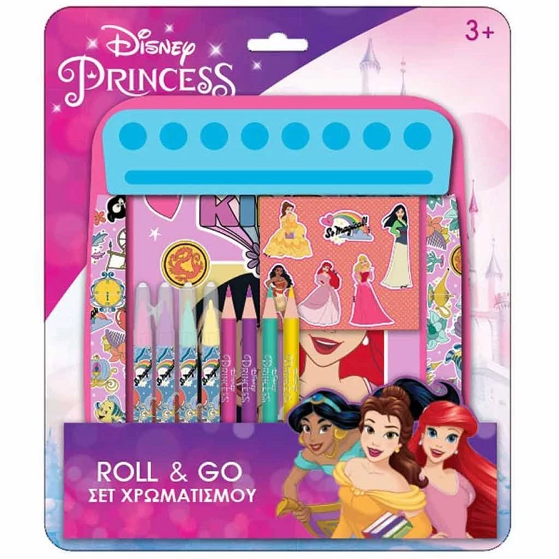 Luna: Roll&Go Disney Hercegnők színező szett