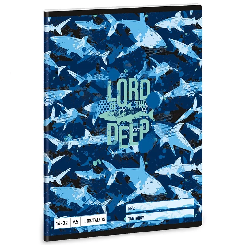 Ars Una: Lord of the Deep cápás 1.osztályos vonalas füzet A/5