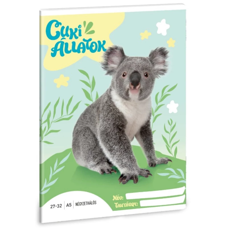 Ars Una: Cuki Állatok - Koala kockás füzet A/5 27-32