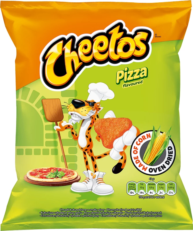 Cheetos pizzás chips 43g