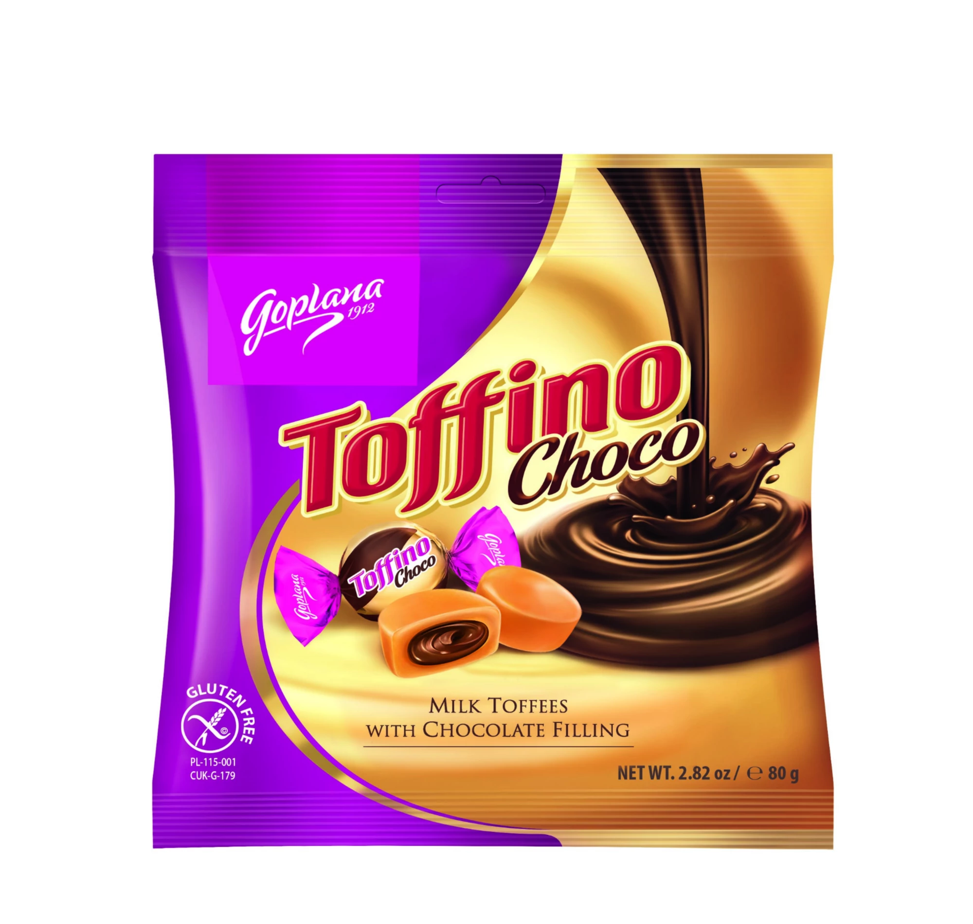 Goplana Toffino Choco karamell, csokis töltelékkel 80 g