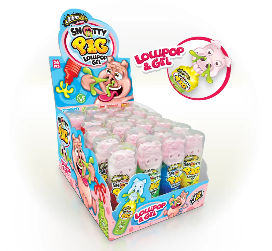 Johny Bee snotty pig malacos édesség 24x40g