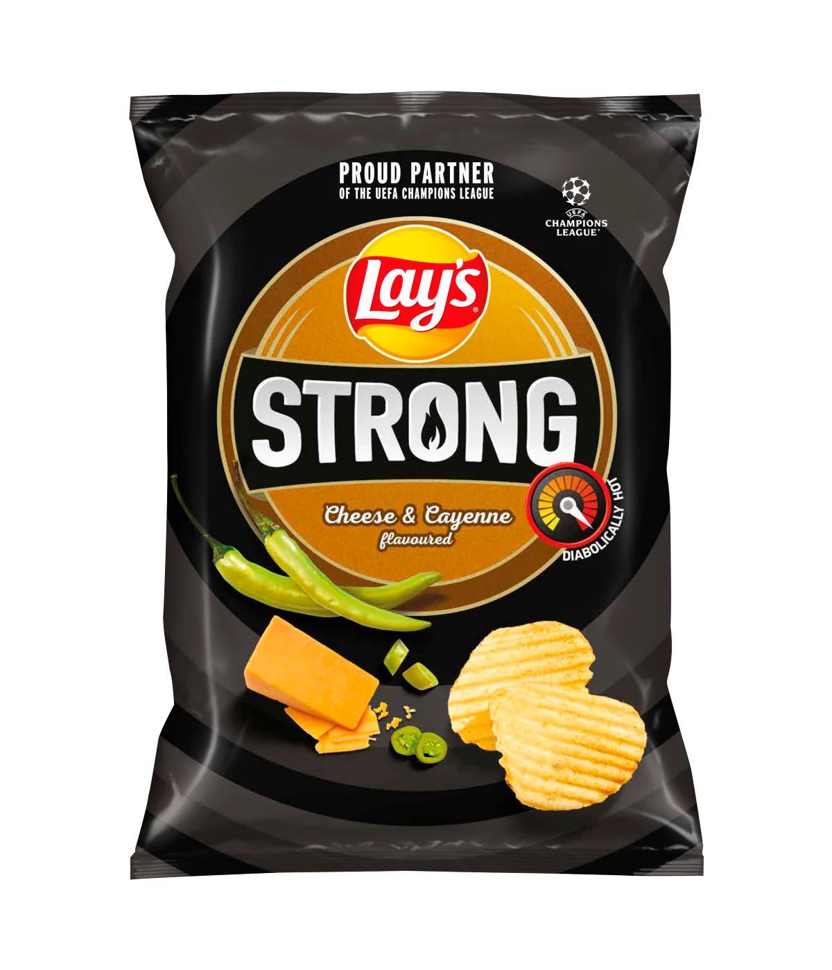 Lay's Strong sajt és cayenne ízű burgonyachips 55g