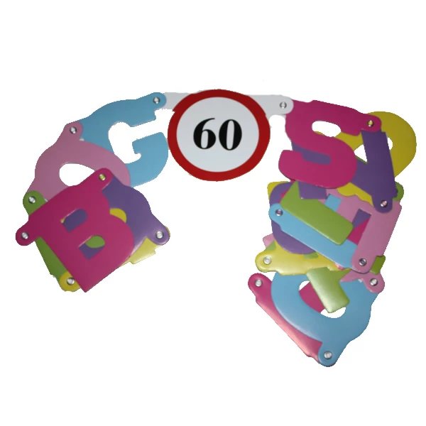 60-as évszámos party füzér