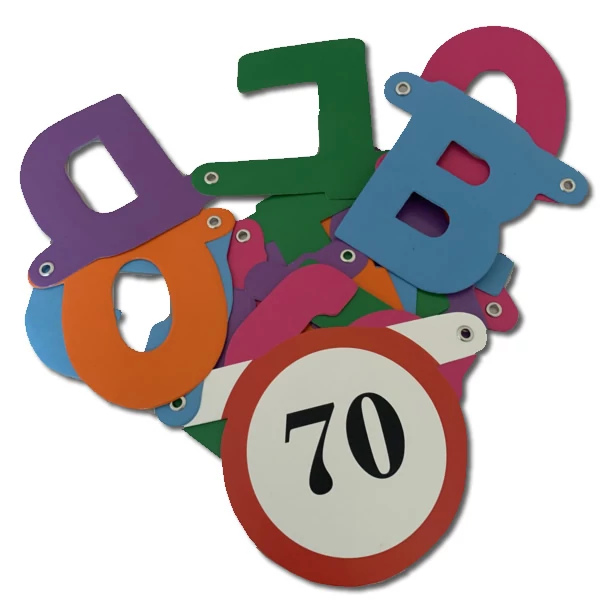 70-es évszámos party füzér 