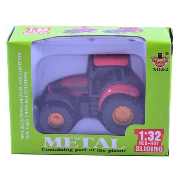 Játék fém traktor 7cm JA5048
